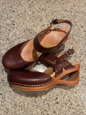 Dansko Taci Mary Jane Leather Clog Womems 36